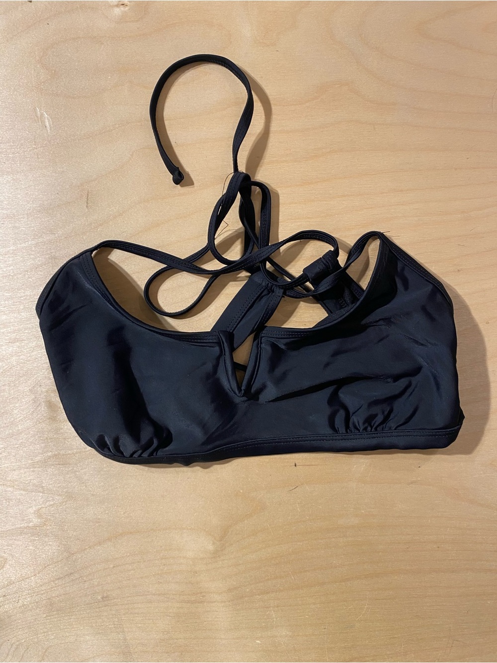 Xhilaration Black Strappy Bikini Top XL (RG) - Picture 2 of 6